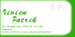 vivien patrik business card